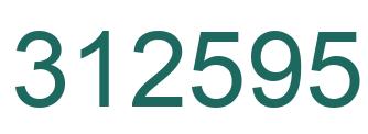 Number 312595 green image