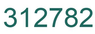 Number 312782 green image