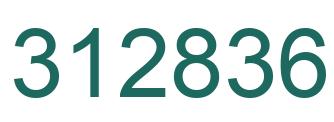 Number 312836 green image