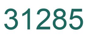 Number 31285 green image