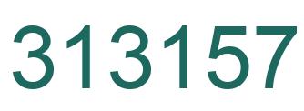 Number 313157 green image