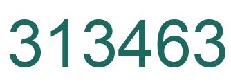 Number 313463 green image