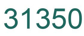 Number 31350 green image