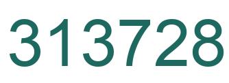 Number 313728 green image