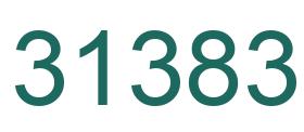 Number 31383 green image