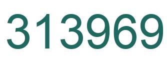 Number 313969 green image