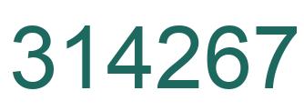 Número 314267 imagen verde