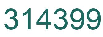 Número 314399 imagen verde
