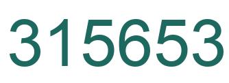 Number 315653 green image