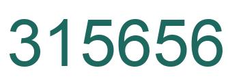 Number 315656 green image