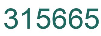 Number 315665 green image