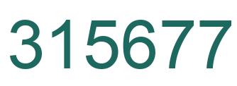 Number 315677 green image