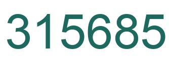 Number 315685 green image