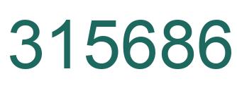 Number 315686 green image