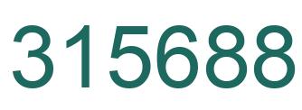 Number 315688 green image