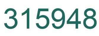 Number 315948 green image