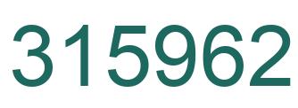 Número 315962 imagen verde