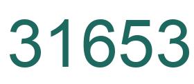 Number 31653 green image