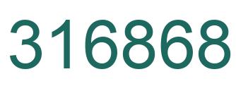 Number 316868 green image