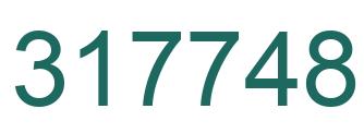 Number 317748 green image