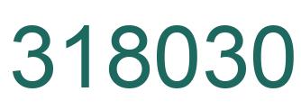 Number 318030 green image