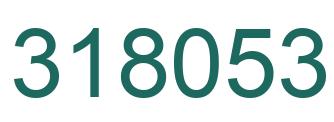 Number 318053 green image