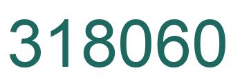 Number 318060 green image