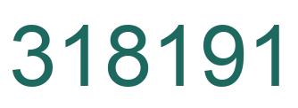 Number 318191 green image