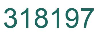 Number 318197 green image