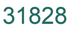 Number 31828 green image