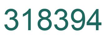 Number 318394 green image