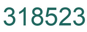 Number 318523 green image