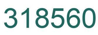 Number 318560 green image