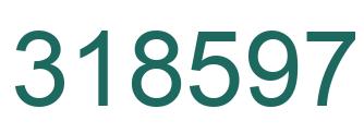 Number 318597 green image