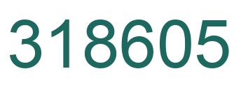 Number 318605 green image