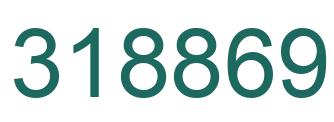 Number 318869 green image