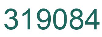 Number 319084 green image