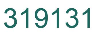 Number 319131 green image