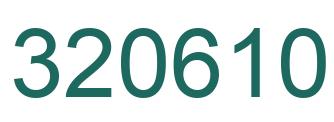 Number 320610 green image