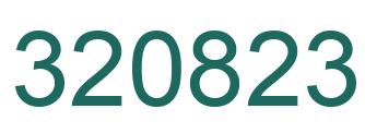 Number 320823 green image