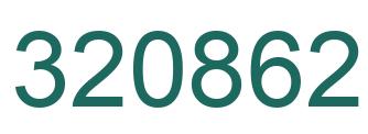 Number 320862 green image