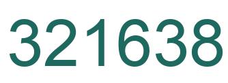 Number 321638 green image