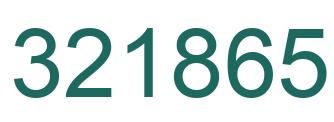 Número 321865 imagen verde
