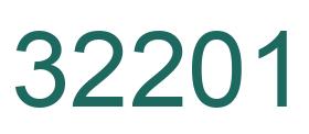 Number 32201 green image