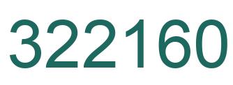 Number 322160 green image