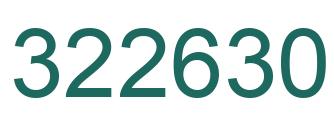 Number 322630 green image