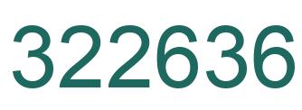Number 322636 green image