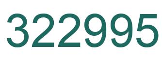 Número 322995 imagen verde