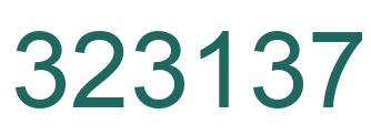 Número 323137 imagen verde