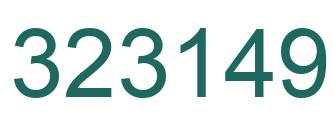 Número 323149 imagen verde